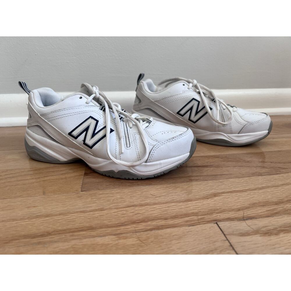New Balance 608 V4 Women’s Size 8 White Leather Walking Shoes Comfort Trainer